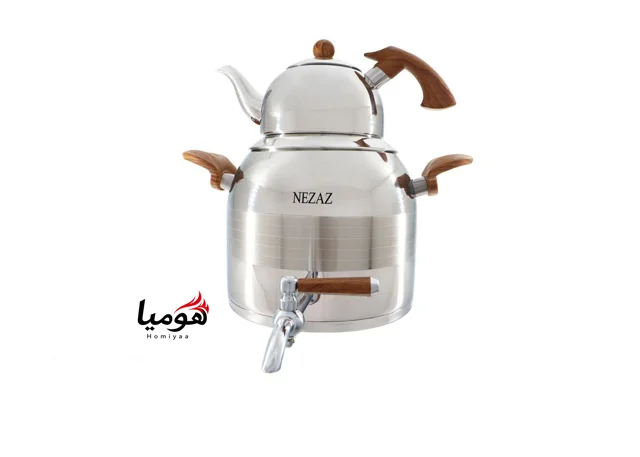 کتری قوری 5 لیتر دسته چوبی 2606 نزاز