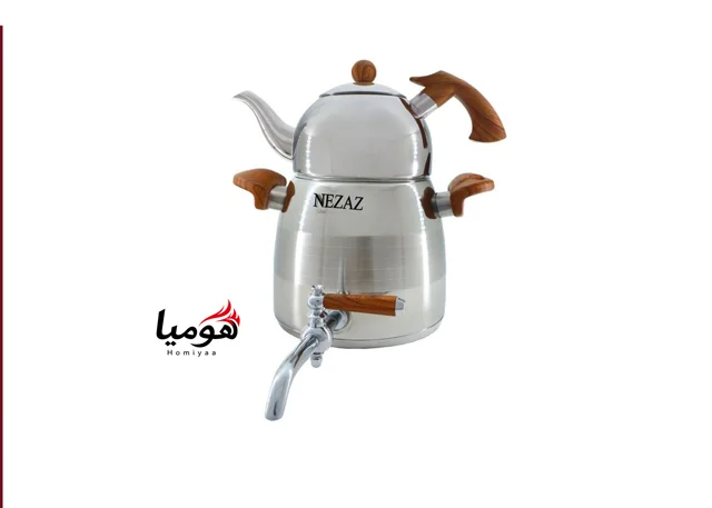 کتری قوری 2.5 لیتر دسته چوب 2806 نزاز