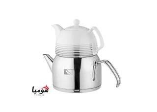 کتری استیل و قوری چینی کی اس تی مدل 1080