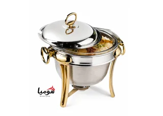 سوفله سوپ خوری دو رنگ نقره ای و طلایی هومیا مدل ROMA