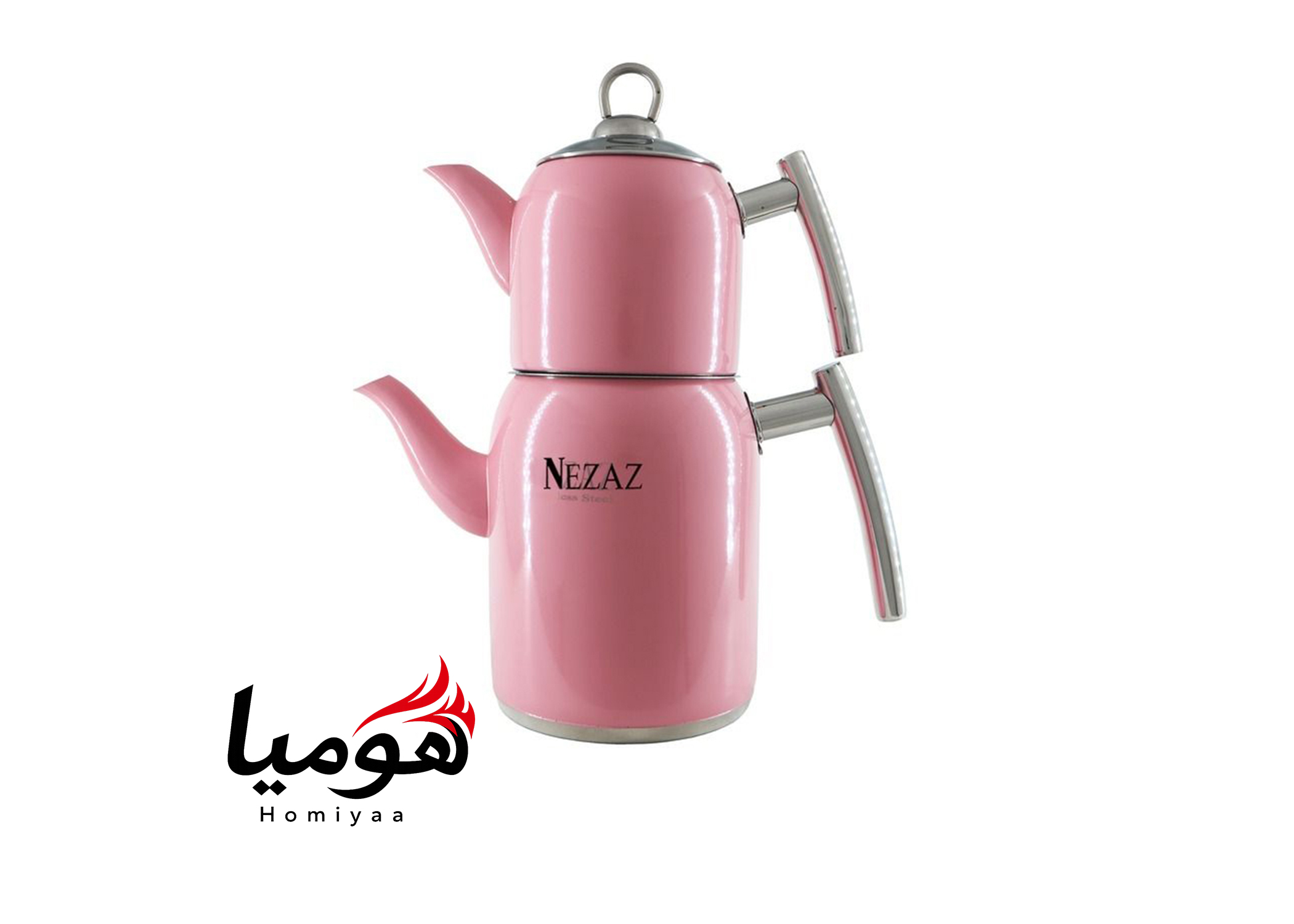 کتری و قوری نزاز تمام استیل 2 لیتر  در رنگهای مختلف هومیا