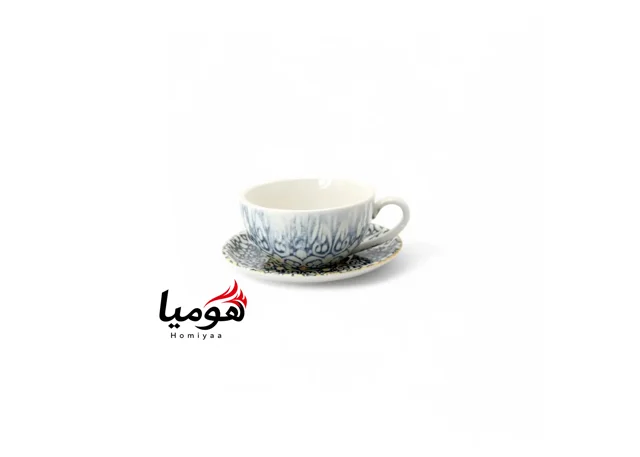 فنجان و نعلبکی لاته و چای خوری سوژیلیت مدل 5380 شش عددی هومیار